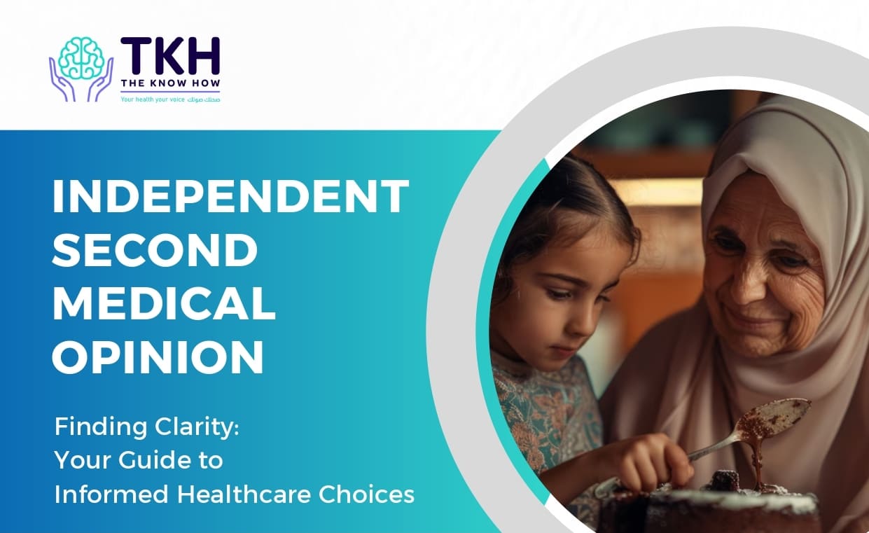 A screenshot of TheKnowHow’s Second Opinion Service page, outlining the services offered for medical clarity.