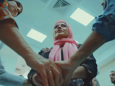 MEDICAL ASSESSMENTS IN UAE: Woman receiving breast cancer support - patient care and emotional support for cancer treatment